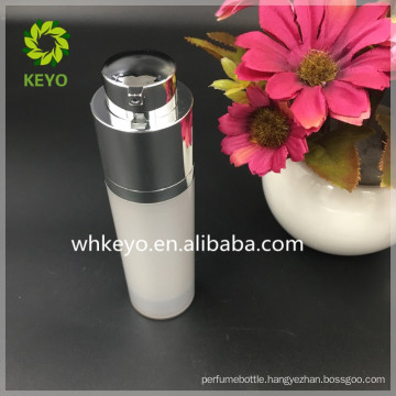 2017 hot sale 30ml airless pump bottle acrylic plastic refillable cosmetic airless bottle with pump cover